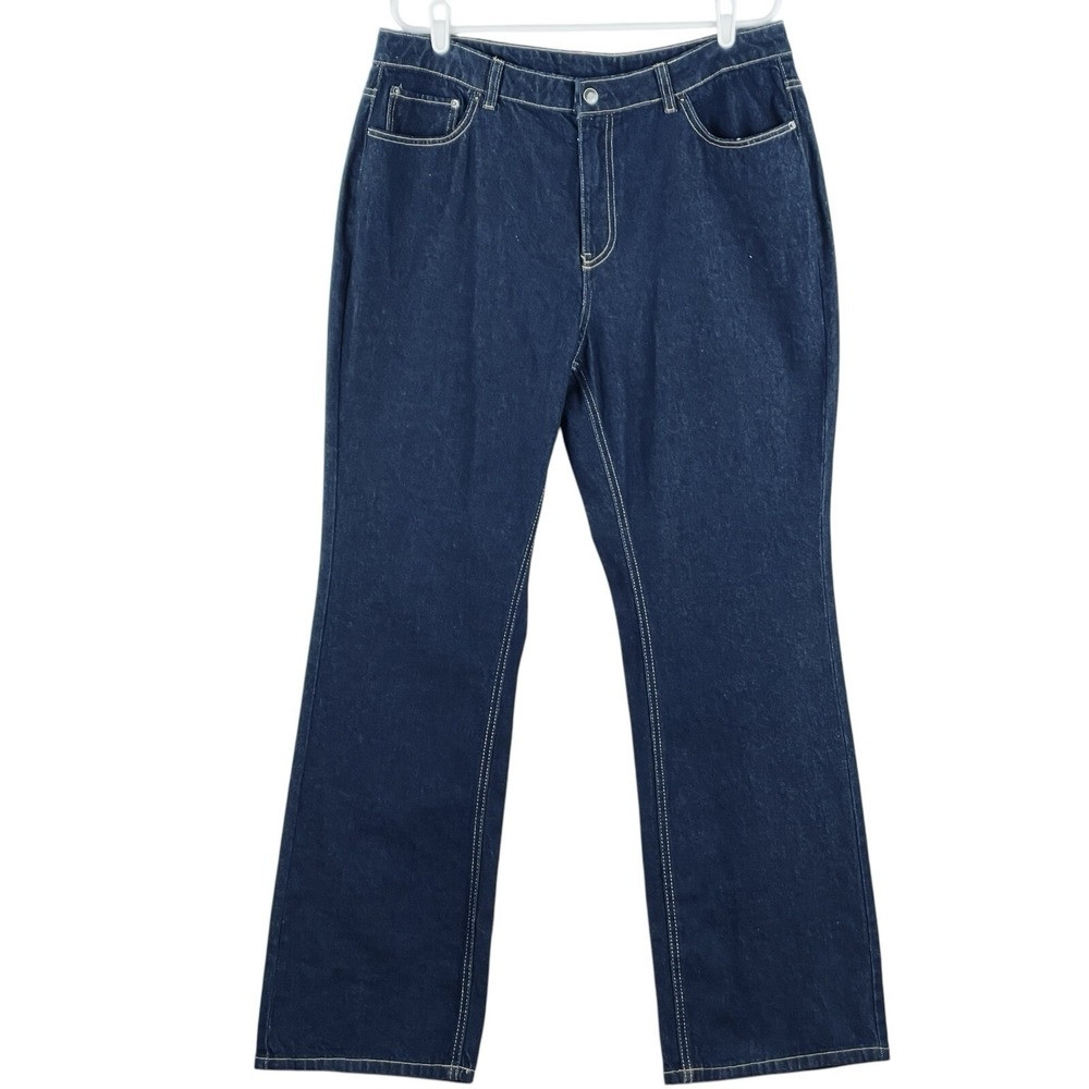 Future Collective Women's Blue Reese Blutstein Denim Jeans Size 16 Straight NWOT